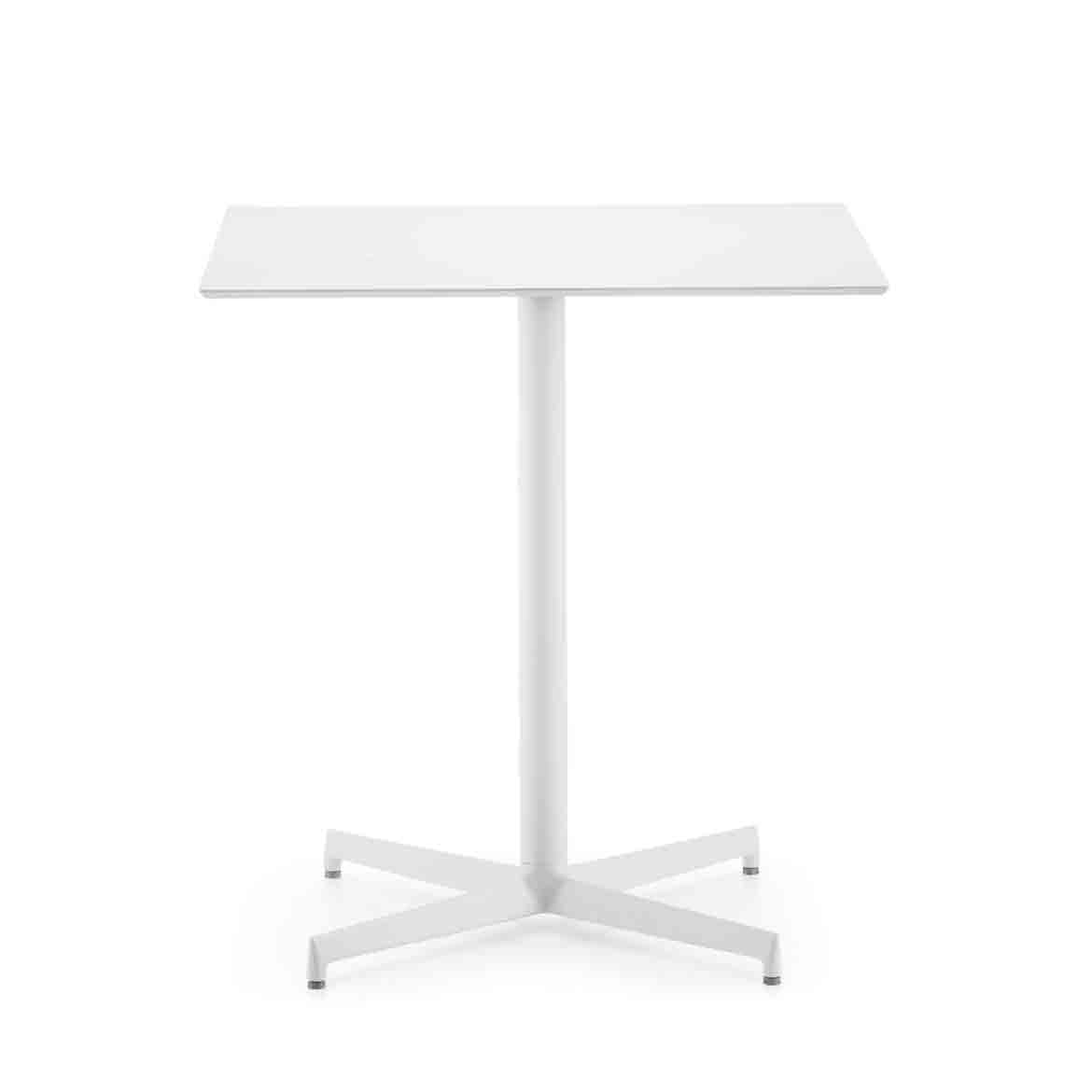 Aluminium structurem available in powder coated, polished versions. Max table top size: 70x70, ø80
