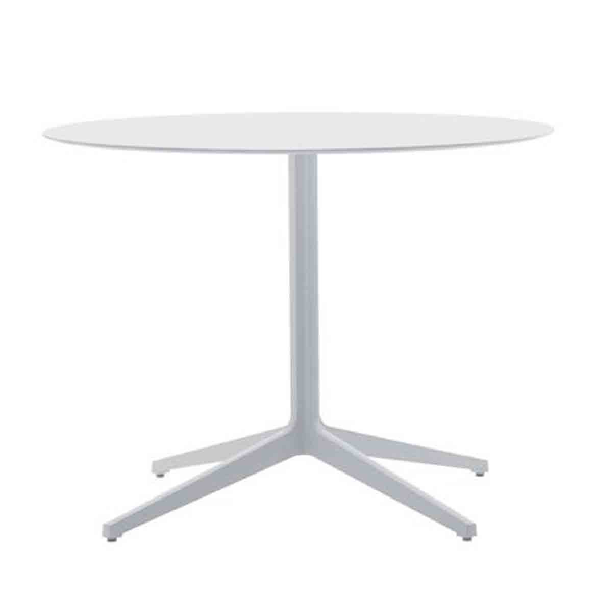 Aluminium structurem available in powder coated, polished and anodised versions. Max table top size 60x60, ø70